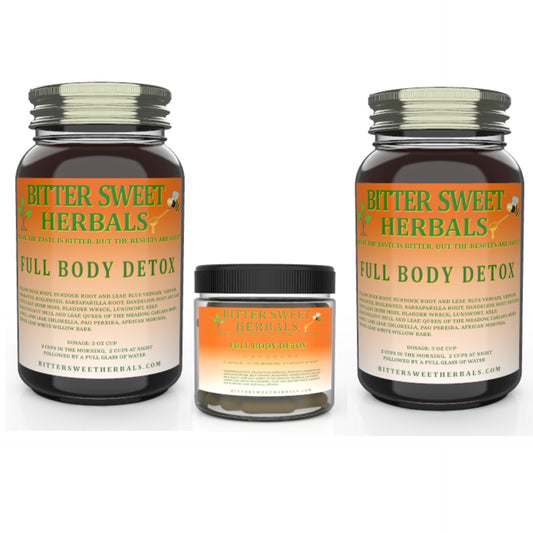 Bitter Sweet Herbals Full Body Detox half-gallon bundle with 100 capsules