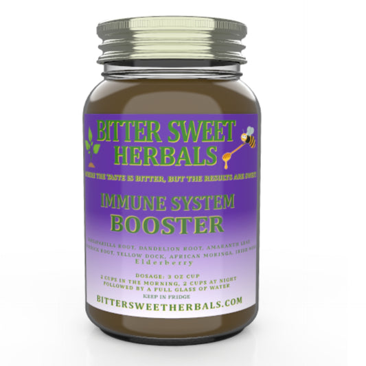 Bitter Sweet Herbals  quart-size liquid herbal blend bottle