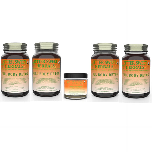 Bitter Sweet Herbals Full Body Detox Gallon Bundle with 60 Capsules